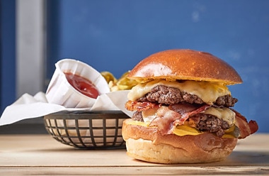 Picture of a beastie boy burger